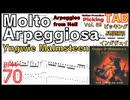 Yngwie Picking Practice Molto Arpeggiosa(Arpeggios from Hell) Guitar BPM70【Guitar Picking Vol.69】
