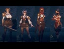 [ダンジョンストーカーズ]女性キャラ全コス集(破壊あり)(final test)