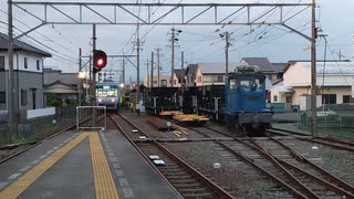 ED282号と遠鉄電車と夜景