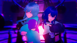 【vrmliveviewer】うちの子達踊らせてみた（メランコリック）アクア＆ネイビーver