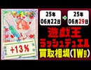 ラッシュデュエル 買取相場《153枚/週》｜06月22日～06月29日 ＜100円以上騰落＞ #遊戯王ラッシュデュエル #ラッシュ #遊戯王 #進撃のアクセルロード