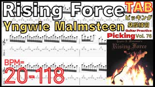 【TAB付き】イングヴェイ「Rising Force」のスウィープ完全コピーしてみた！