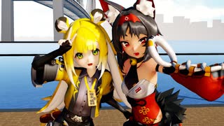 【ゼンゼロMMD】橘福福ちゃんと猫又ちゃんに「テルミーアンサー」を踊ってもらいました