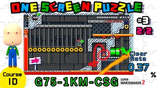One Screen Puzzle＃３(後編)【マリオメーカー2】【ワンスクリーンパズル】