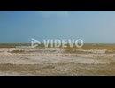 Empty beach waves of Calahonda, Spain, after a storm