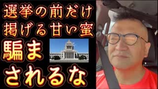 20250628_選挙前の時にだけ、甘い蜜を振りまく！？騙されるな！