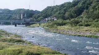 【外配信】神奈川県相模原市：アーチ橋と一面田んぼの中州を見たい【散歩】(2025/07/03)