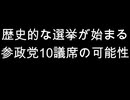 歴史的な選挙が始まる　参政党10議席の可能性