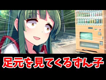 めっちゃ足元を見てくるずん子