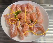 寿司　ネタ　サーモン　大葉　盛り合わせ
