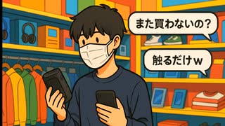 触るだけ触って買わない