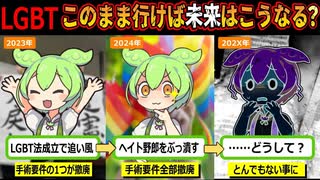 【実話になる？】LGBT！このまま行けば未来はこうなる？LGBT支援活動するずんだもんの末路は？【ずんだもん＆ゆっくり解説】