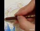 【ポケモンファンアート】色鉛筆画メイキング・夢いっぱいティーパーティー