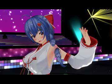 【COM3D2】ふんわり青髪おさげ巫女メイドさんで｢scarlet leap｣
