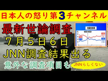 【参院選最新世論調査】７月５日・６日JNN世論調査でる・結果は予想通りも調査項目に意外な発見あり