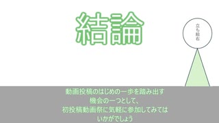 とある三日坊主の、初投稿語り記録