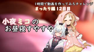 小夜ミコのお昼寝すやすや【1時間で動画を作ってみろチャレンジ～編集速度の上昇を目指して】【12日目】