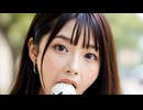 ソフトクリーム美女。