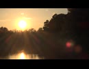 Georgia Okefenokee Sunset Over Woods And Water Suns Rays