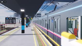 尾羽急電鉄安越駅 7000系快速急行金田新都心行き通過(2025.7.8)