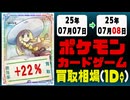 ポケカ 買取相場《97枚/1日》｜07月07日～07月08日 ＜200円以上騰落＞ #ポケモンカードゲーム #ロケット団の栄光 #ブラックボルト #ホワイトフレア