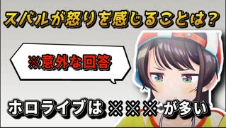 〇〇に怒りを感じることについて語るスバル【ホロライブ/大空スバル】