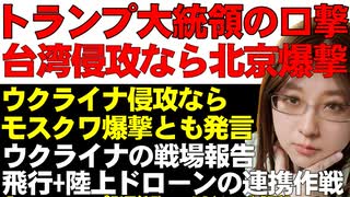 台湾侵攻なら「北京爆撃」トランプ氏・習近平氏に警告。ロシアに対しても「モスクワ爆撃」を警告。大統領選挙時代の発言。現在のトランプ大統領はロシアに追加制裁するかどうかも怪しい。ウクライナ情勢解説