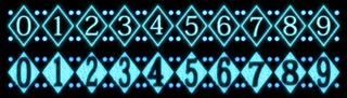 キラキラ数字
