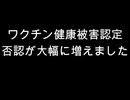 ワクチン健康被害認定　否認が大幅に増えました