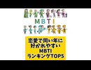 恋愛で同い年に好かれやすいMBTIランキングTOP5