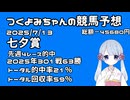 【2025七夕賞】つくよみちゃんの競馬予想