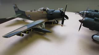 KUGISHO 銀河　1/72 REVELL & A-1H SKYRAIDER 1/70 FUJIMI