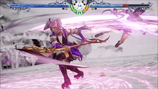 ソウルキャリバーⅥ　綺々羅々ヴィヴィ VS 輪堂千速　プレイ動画　