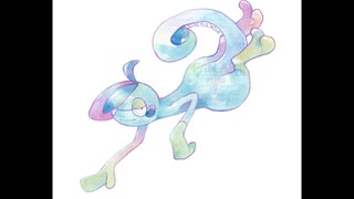 【透明水彩】ジメレオン描いてみた