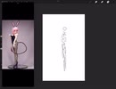 キャラクターイラストを描くための練習。レベル0。動画説明をご覧ください。
