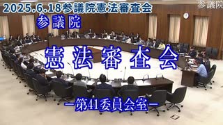 20250618参議院憲法審査会　字幕付き