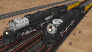 【MMD鉄道】FEF・チャレンジャー・UP風客車・ウォーターテンダー配布ver0.1