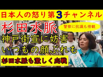 【杉田水脈】神戸街宣でもしばき隊から激しい妨害に遭う「ふじっこ君」が登場も善良な日本人の声に撃沈する　#杉田水脈 #自民党 #神戸 #しばき隊