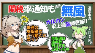 関税率通知も無風でオルカン最高値更新‼　来週は選挙だけど市場はどう動く？【ずんだもん解説】【市況】