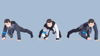 【MMD/DBH】消防士の腕立て伏せ＋アマンダ叩き