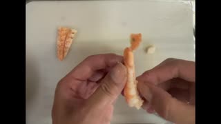 寿司　エビ　塩焼き　自家製　ネギ　爪楊枝　料理