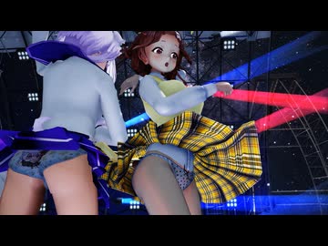 【ＭＭＤ】Sea Breeze　戌神こ〇ね＆猫又お〇ゆ【Ray-MMD1.52 ぱんつ注意】