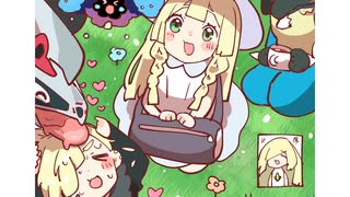 【ポケポケ】グラジオのボードとリーリエを描くだけ（メイキング）