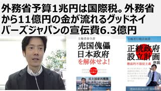 【脱国際カルト支配】外務省予算1兆円は国際税。外務省から11億円の金が流れる韓国系NGOグッドネイバーズジャパンの宣伝費6.3億円