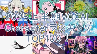 【2025年上半期】旧式・VOCAL CharacterランキングTOP100！