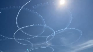 ブルーインパルス展示飛行@20250713 大阪関西万博会場 舞洲上空iPhoneSE2 楽天回線(OPPO A3 5G)またはau回線