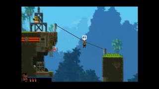 【実況】へっぽこアベル世界平和のためアニキ達と大暴れ？（Broforce）追加ミッション6