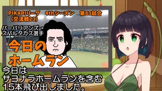 PIKARIリーグ　4thシーズン　今日のホームラン　第83試合（交流戦23）