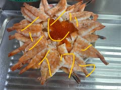 海鮮丼　イクラ　エビ　寿司　自家製　料理酒　爪楊枝