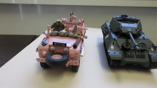 LAND ROVER PINK PANTHER 1/35 TAMIYA & BRITISH TANK DESTROYER M10 IIC ACHILLES 1/48 TAMIYA
